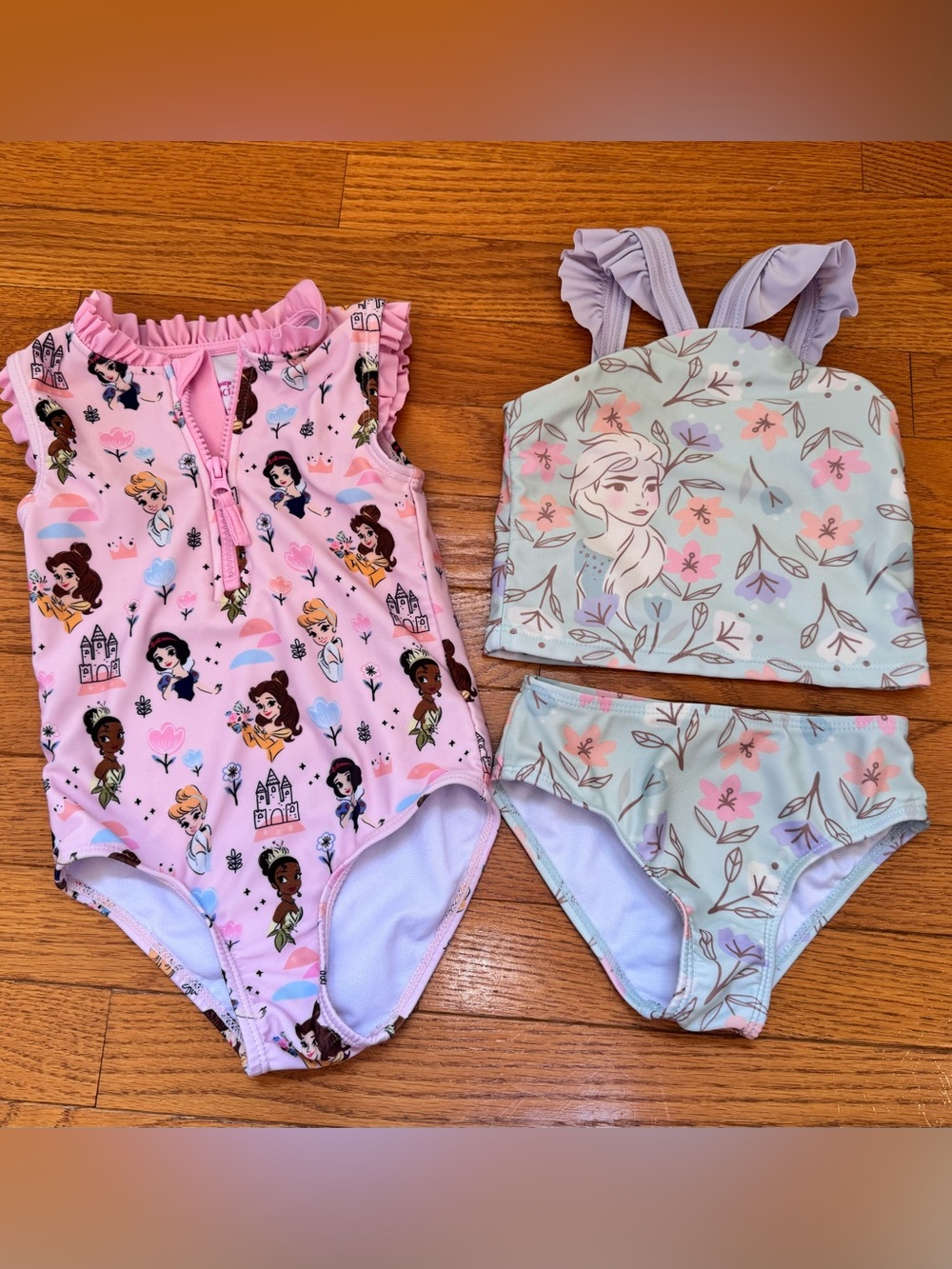 Disney Princess and Frozen Girls Swimsuits- one piece and two piece
